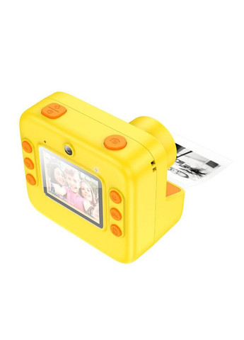 Дитяча фотокамера з миттєвим друком цифрова камера з відео дитячий фотоапарат з моментальним друком (D02001) Yellow Hoco (360867058)