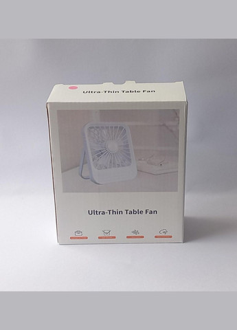 Вентилятор настільний акумуляторний Table Fan 966 WJY білий No Brand (322899331)