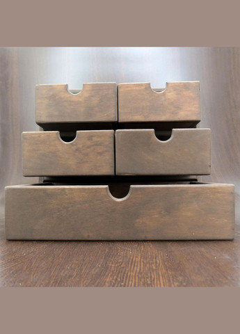 Мини-комод из дерева Мерсинг мокко (МНК-002810) No Brand (328225188)