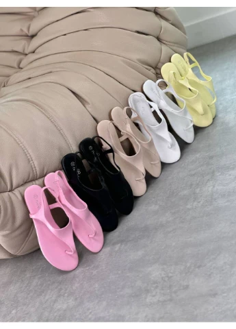 Бежеві босоніжки No Brand (398290655)