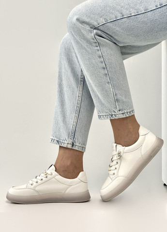 Молочні кеди жіночі шкіряні ALLSY