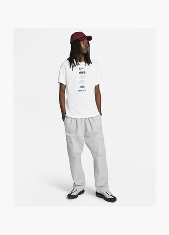 Біла футболка чоловіча stack logo t-shirt white dz2875-100 Nike