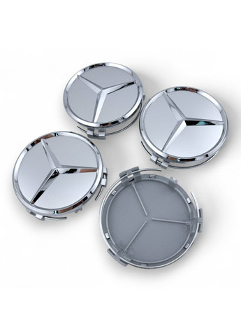 Колпачок в диски Мерседес заглушка для дисков Mercedes 75/68 мм. Серебряный (1 шт.) Mercedes-Benz (354698353)