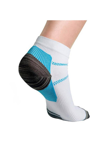 Блакитні компресійні шкарпетки для спорту та бігу (1 пара) для чоловіків і жінок біло-блакитні China (367623403)