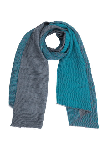 Теплий двосторонній рифлений шарф зелений Sincera (339870030)