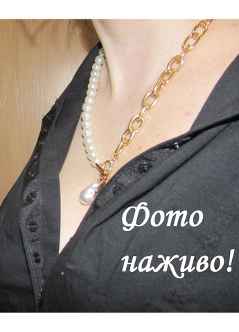 Жемчужное ожерелье цепь с медальоном,4152-5003 Fashion Jewelry (349731939)