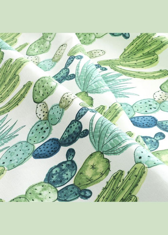 Скатерть 140х170 см с пятно и водоотталкивающей пропиткой хлопок кактус зеленый IDEIA (343053488)