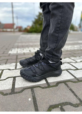 Чорні Осінні кросівки чоловічі nike acg mountain fly low gore-tex black найк асж маунс флай No Brand