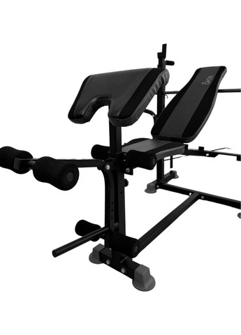 Многофункциональная лавка для жима 0090 + Тяга + Брусья + Приставка скотта Набор HARD штанга 148 КГ WCG (346528720)