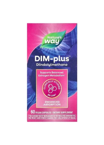 Метаболізм естрогенів (DIM-plus Estrogen Metabolism) 60 вегетаріанських капсул Nature's Way (361114620)