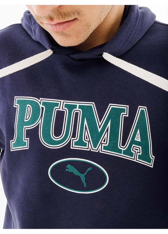 Мужское Худи SQUAD Hoodie Синий Puma (333958960)