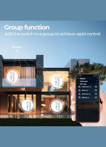 Умная розетка WiFi 16A с USB TUYA (337506693)
