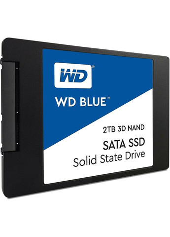 Твердотільний внутрішній SSD накопичувач 2TB SATA (WDS200T2B0A) WD Blue 2.5 SATA III Western Digital (292324195)