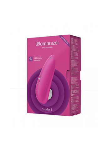Вакуумный стимулятор клитора Starlet 3 Pink CherryLove Womanizer (293149730)