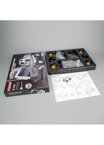 Металевий конструктор Бульдозер 1021 DIY 430 предметів No Brand (342369283)