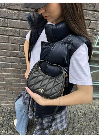 Сумка женская Carmen Mini Crossbody Bag With Quilting Black Gold No Brand (355342684)