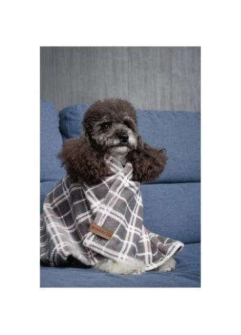 Плед Bliss 1 для собак і котів плюш картатий 70,5х55,5 см Pet Fashion (386154991)