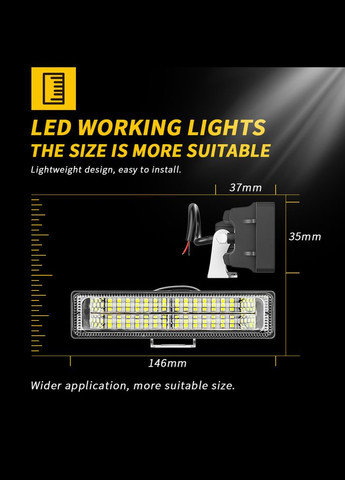 Фара світлодіодна 28 LED 3030 SMD білий No Brand (315933259)