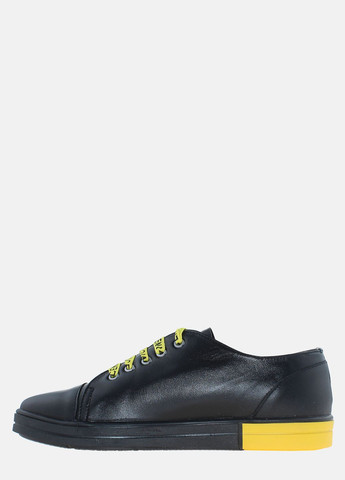 Чорні кеди rt733 чорний-жовтий T.E.M.P
