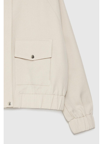 Бежевая демисезонная куртка Moodo