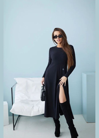 Чорна повсякденний, кежуал сукня з пишною спідницею Seventeen