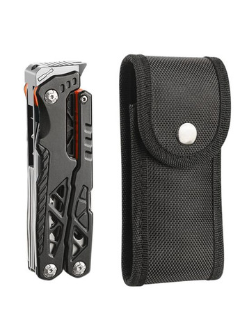 Мультитул JB-09 17в1 Черный Нож Плоскогубцы Разжигатель Чехол JB Tacticals (342966787)