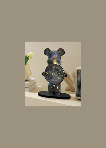 Настольные Часы Фигурка Медведь Bearbrick Космические 30 см Erston (370978146)