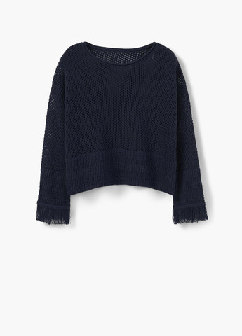 Синий демисезонный свитер 63o73672 синий Mango