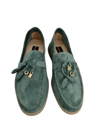 Зеленые мокасины (р) замша 0-1-1-am-1015-7-310y Arees Meniwa