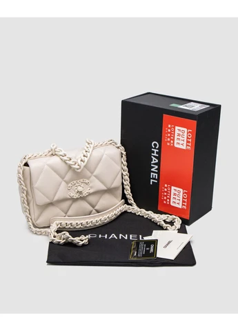 Сумка Chanel 19 Handbag Beige Шанель (377509537)