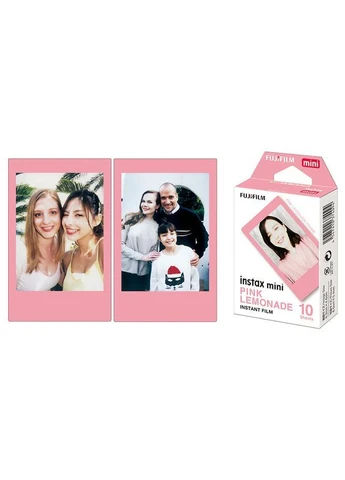 Фотопапір Instax Mini Pink Lemonade 8,6х5,4 см Рожевий 10 шт Fujifilm (387577262)