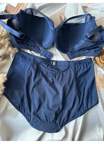 Синий женское нижнее белье на 4 размер комплект синий Lanny Mode