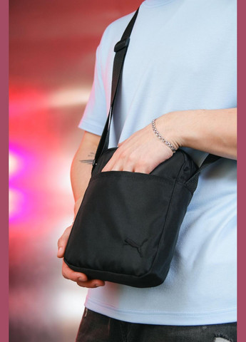 Барсетка 1000d черная, черное лого No Brand (329203546)