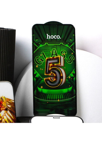 Захисне скло G12 5D for Apple iPhone 14 Pro 25 шт Чорний Hoco (388894846)