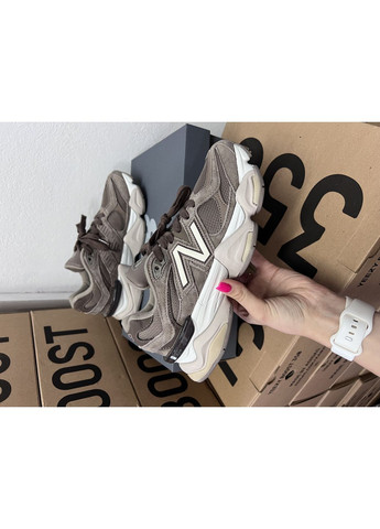 Кавові всесезонні кросівки new balance 9060 brown mushroom No Brand