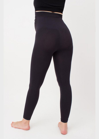 Черные демисезонные леггинсы женские бесшовные для беременных Giulia