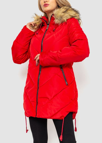 Червона демісезонна куртка жіноча, колір червоний, Ager