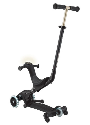 Самокат Go UP Deluxe Lights 5в1 чорний колеса з підсвіткою до 50кг () Globber 646-720-2 (363820493)