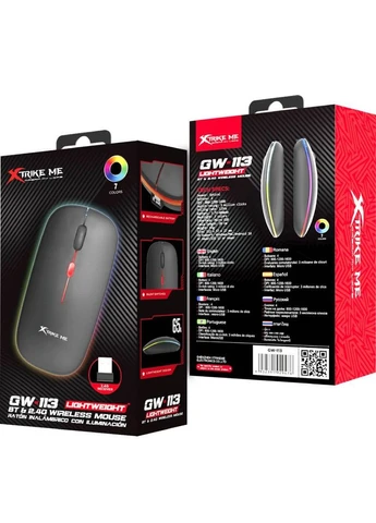 Мышь ME GW-113 Bluetooth RGB Black XTRIKE ME (362208999)