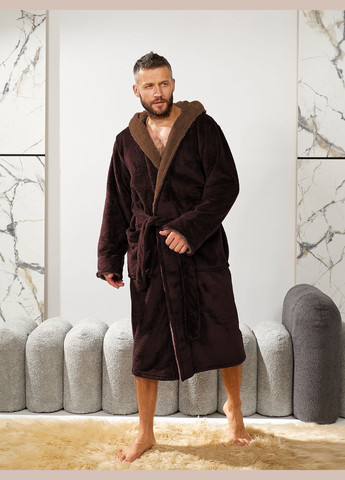 Мужской махровый халат с поясом и капюшоном Slazer Tailer (302906670)