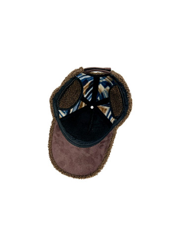 Бейсболка з регулятором і вушками чоловіча штучне хутро каракуль коричнева JADE 642-256 LuckyLOOK 642-256М (322790584)