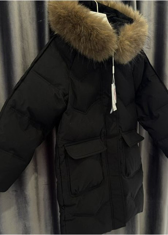 Черный зимний Пуховик BabyStyle