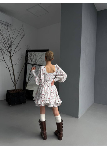 Білий жіноча сукня софт No Brand