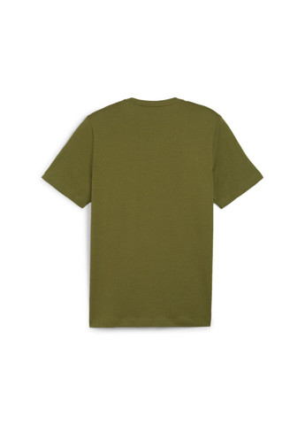 Зелена футболка essentials logo men's tee Puma