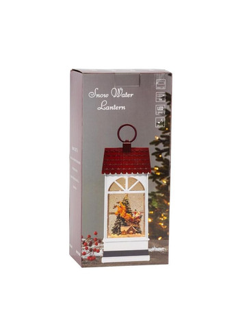 Новорічний сувенір-ліхтар Різдвяний будиночок з підсвіткою та музикою 31,5 см ELISEY (366215096)