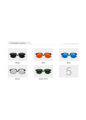 Фирменные солнцезащитные очки Броулайн с поляризованными линзами N5516 Bamboo DESIGN KINGSEVEN (299332649)