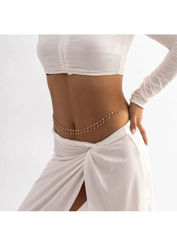 Шикарна прикраса на тіло, ланцюжок на талію, тонкий пояс-ланцюжок "Dancer" (золотистий) China (369143795)