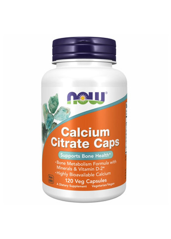 Кальцій Calcium Citrate - 120 vcaps Now Foods (280917159)