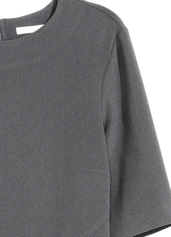 Серое кэжуал платье H&M однотонное