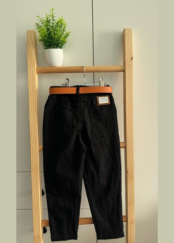 Черные демисезонные брюки No Brand